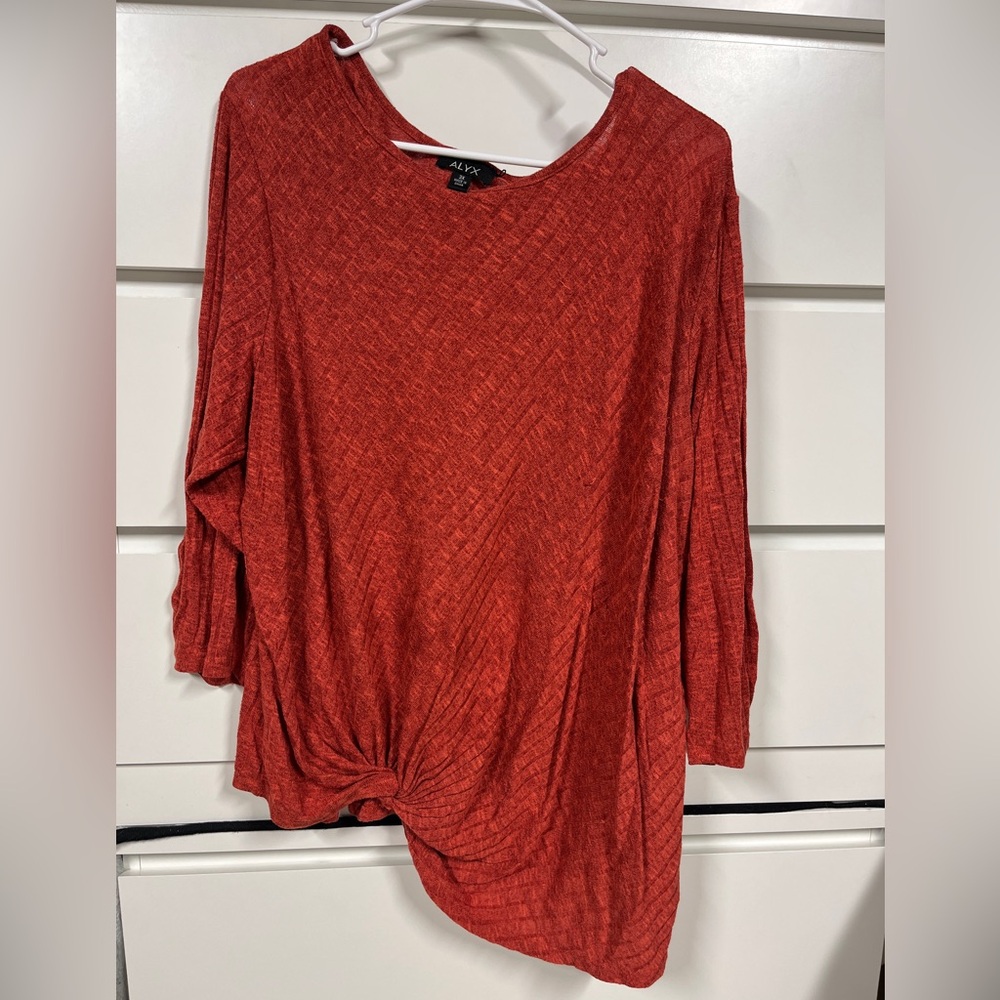 Alyx Orange Fall Tied Shirt 3x